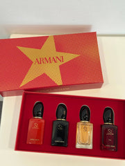 GIORGIO ARMANI SI SET (4X30ML) RED BOX (STAR) PERFUME