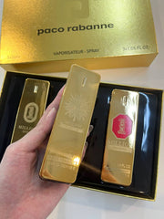 PACO RABANNE ROYAL SET 3IN1 GOLD BOX PERFUME 30 ML