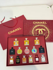 CHANEL PERFUME SET 14IN1 (RED BOX) PERFUME SET